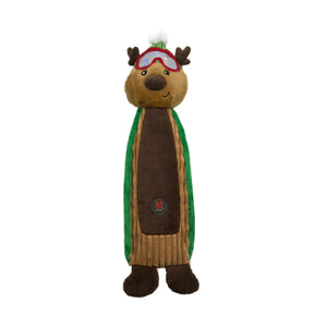 Charming Pet Holiday Bottle Bros Reindeer Dog Toy, Brown