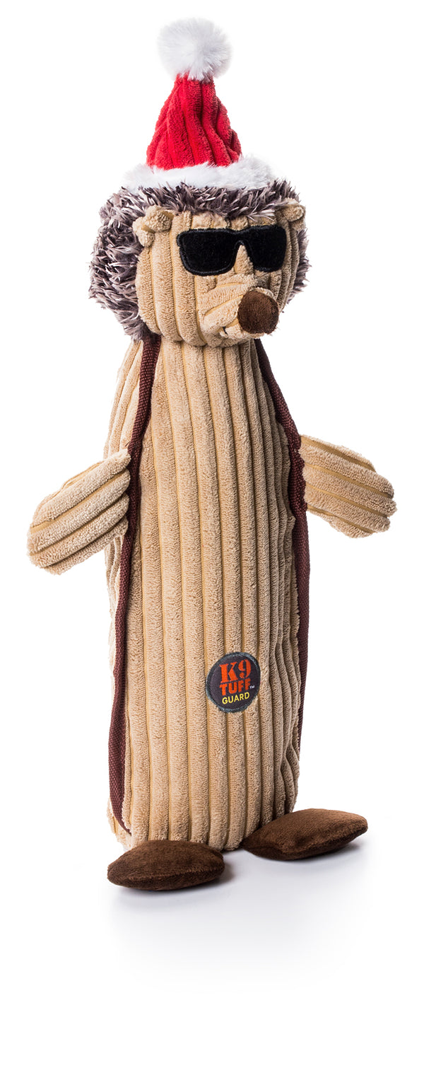 Charming Pet Holiday Bottle Bros Hedgie Dog Toy