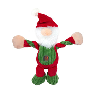 Charming Pet Holiday Pulleez Santa Gnome Dog Toy, Red