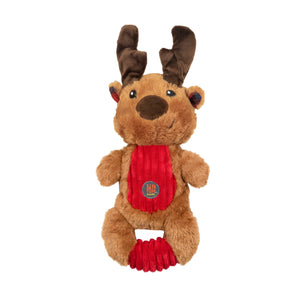 Charming Pet Holiday Squeeze 'Ems Reindeer Dog Toy, Brown