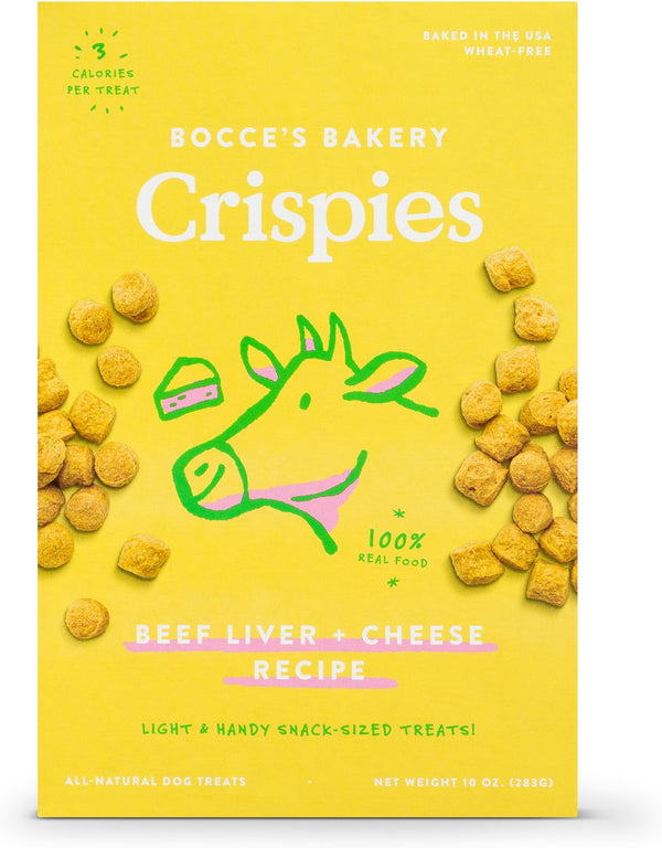 Bocce's Bakery Beef Liver & Cheese Recipe Crispies Dog Treats