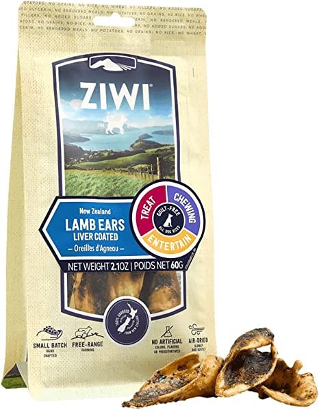 ZIWI Lamb Ears Liver Coated Dog Treats