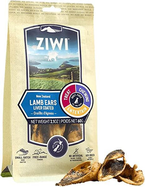 ZIWI Lamb Ears Liver Coated Dog Treats