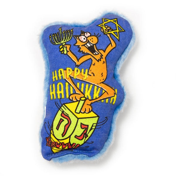 Yeowww! Holiday Dreidel Krinkle Catnip Cat Toy