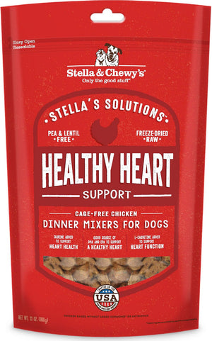 Stella & Chewy's Stella's Solutions Topper d'aliment cru lyophilisé au poulet pour soutien cardiaque sain