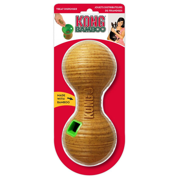 KONG Bambo Feeder Dumbell Treat Dispensing Dog Toy