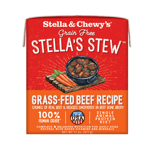 Stella & Chewy's Ragout Stella's Stew Boeuf nourri Ï  l'herbe Nourriture humide pour chiens