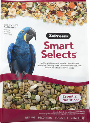 ZuPreem Smart Selects Macaw Bird Food, 4-lb