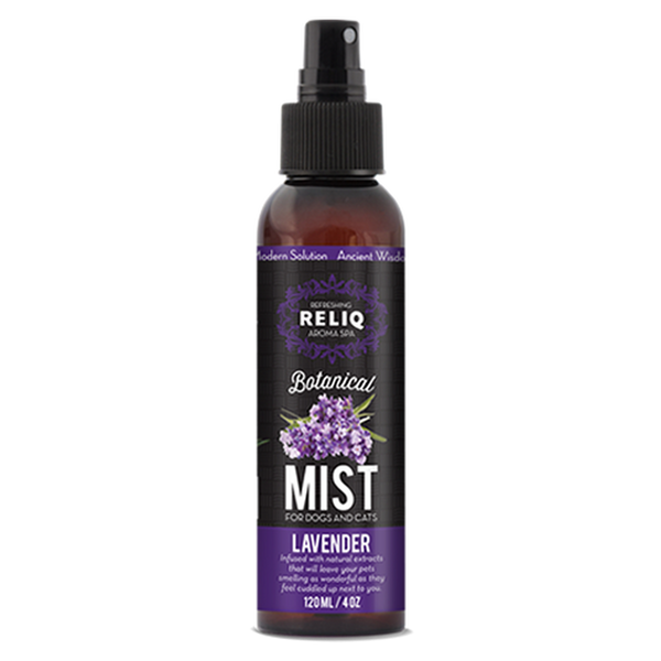 Reliq Lavender Botanical Mist for Dogs & Cats, 4-oz