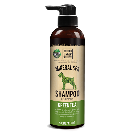 Reliq Green Tea Dog Shampoo, 16.9-oz