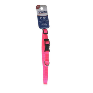 Coastal Adjustable Collar with Plastic Buckle for Dogs, Neon Pink