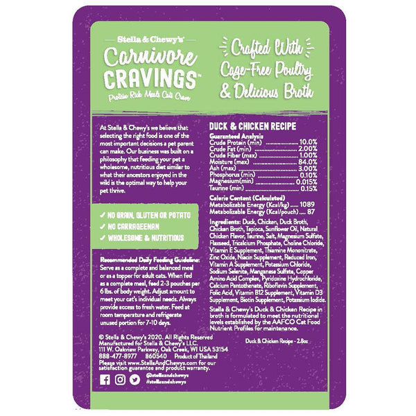 Stella & Chewy's Carnivore Cravings Nourriture humide pour chat au canard et poulet