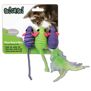 Our Pets Go! Cats Go! Twine'd Mice Cat Toy