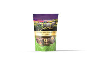 Zignature Guinea Fowl Formula Ziggy Bars Dog Treats, 12-oz