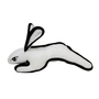 Tuffy Barnyard Rabbit Dog Toy, White