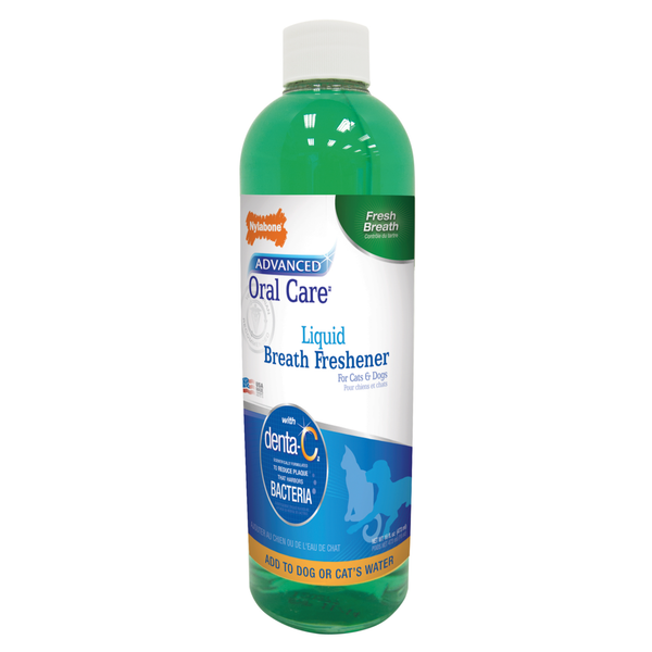 Nylabone Advanced Oral Care Liquid Breath Freshener for Pets, 16-oz
