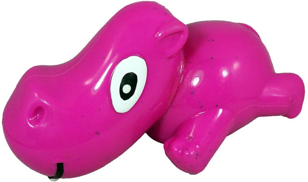 Cycle Dog Ecolast 3-Play Hippo Dog Toy, Fuchsia
