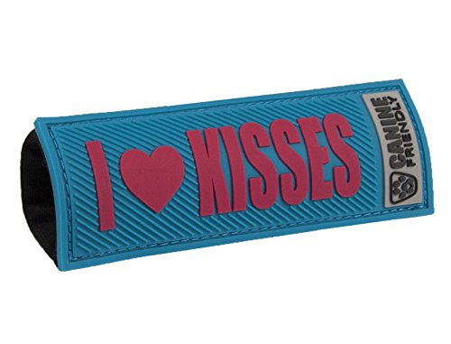 RC Pets Bark Notes Dog Collar Patch, I Love Kisses