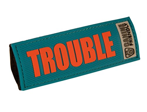RC Pets Bark Notes Dog Collar Patch, Trouble