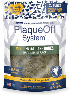 ProDen PlaqueOff System Mini Dental Care Bones Friandises pour chiens Fusion Végétale