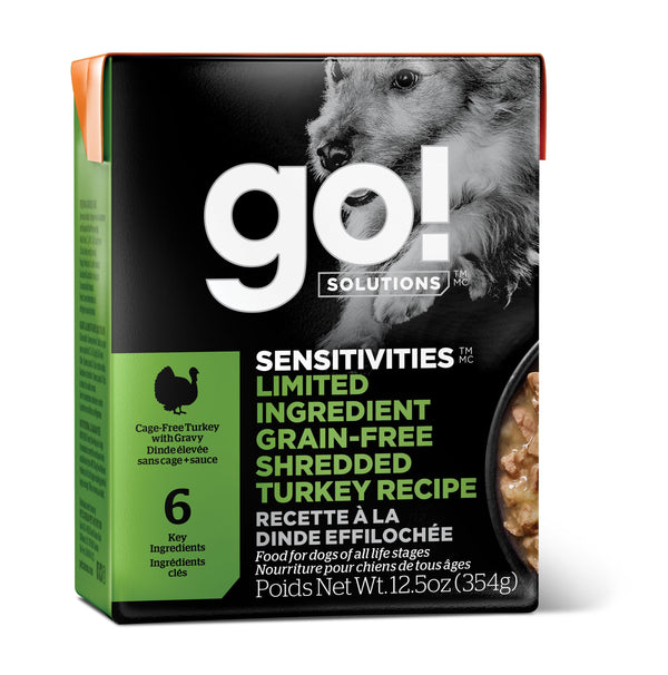 Go! Solutions Sensitivities Limited Ingredient Shredded Turkey Grain-Free Wet Dog Food