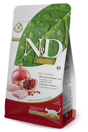 Farmina N&D Prime Chicken & Pomegranate Neutered Dry Cat Food