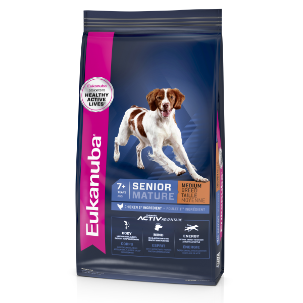 Eukanuba Senior Medium Breed Chicken Dry Dog Food