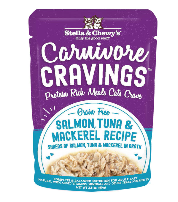 Stella & Chewy's Carnivore Cravings Nourriture humide saumon, thon et maquereau pour chats