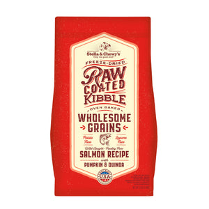 Stella & Chewy's Croquettes enrobées de cru Grains complets saumon, citrouille et quinoa Croquettes pour chiens