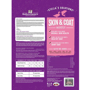 Stella & Chewy's Stella's Solutions Boost peau et pelage canard et saumon Topping cru lyophilisé pour chats