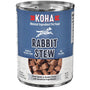 KOHA Minimal Ingredient Rabbit Stew Wet Dog Food Can