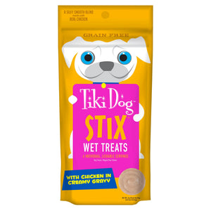 Tiki Dog Stix Chicken in Creamy Gravy Wet Dog Treats