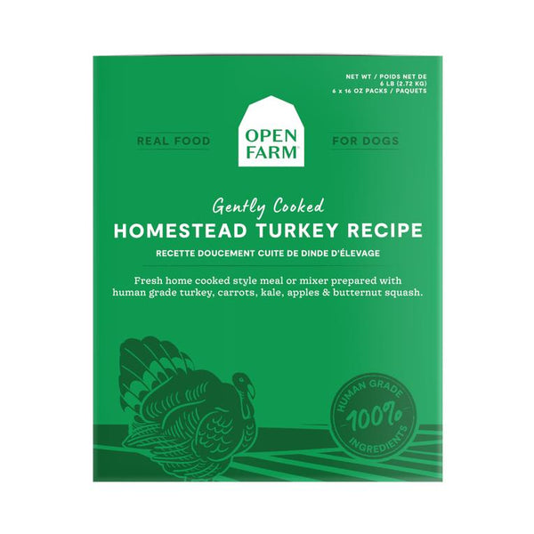 Open Farm Gently Cooked Homestead Turkey Recipe Frozen Dog Food