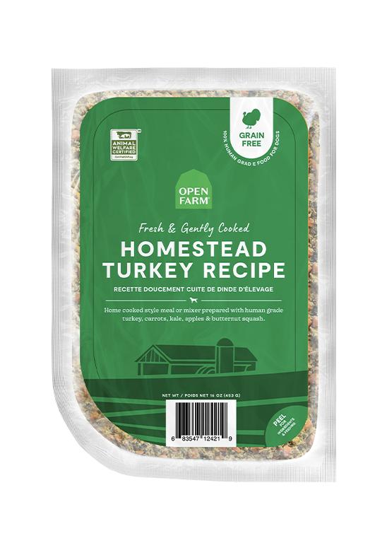 Open Farm Gently Cooked Homestead Turkey Recipe Frozen Dog Food