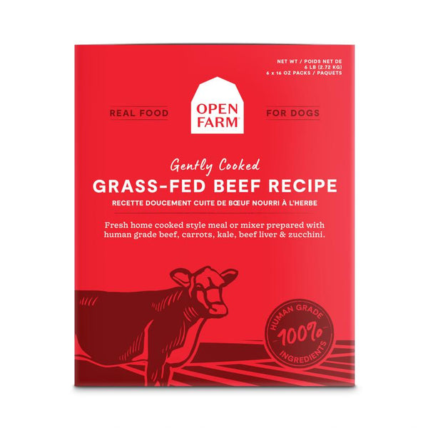 Open Farm Gently Cooked Grass-Fed Beef Recipe Frozen Dog Food