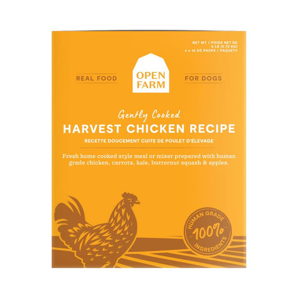 Open Farm Gently Cooked Harvest Chicken Recipe Frozen Dog Food