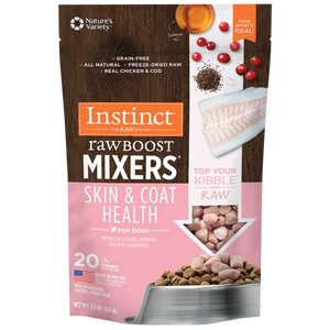 Instinct Raw Boost Mixers Skin & Coat Health Freeze-Dried Dog Food Topper