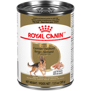 Royal Canin Breed Health Nutrition German Shepherd Adult Loaf in Gravy Canned Wet Dog Food