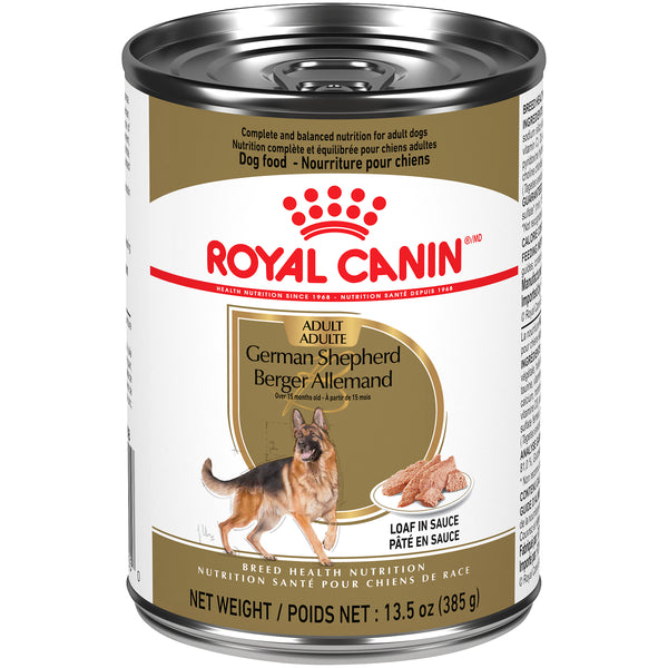 Royal Canin Breed Health Nutrition German Shepherd Adult Loaf in Gravy Canned Wet Dog Food
