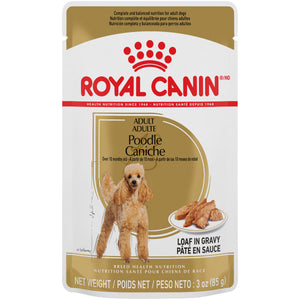 Royal Canin Breed Health Nutrition Poodle Adult Loaf Pouch in Gravy Wet Dog Food