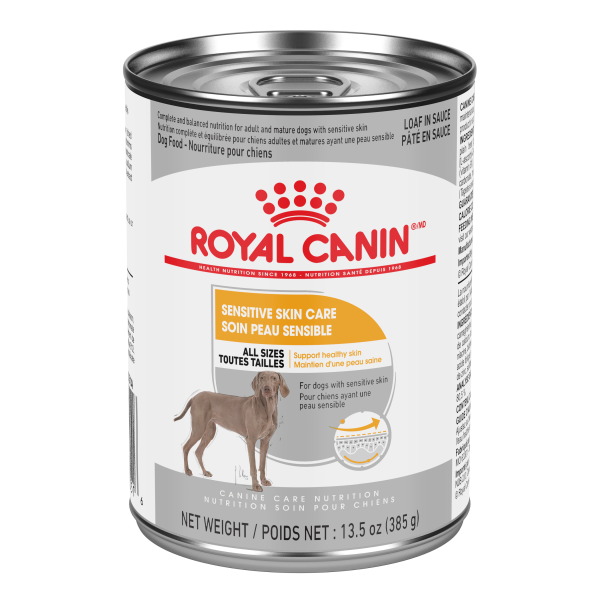 Royal Canin Canine Care Nutrition Sensitive Skin Care Adult Loaf in Gravy Canned Wet Dog Food