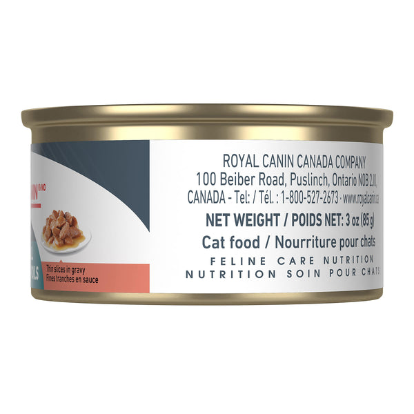 Royal Canin Feline Care Nutrition Hairball Control Thin Slices in Gravy Wet Cat Food Can