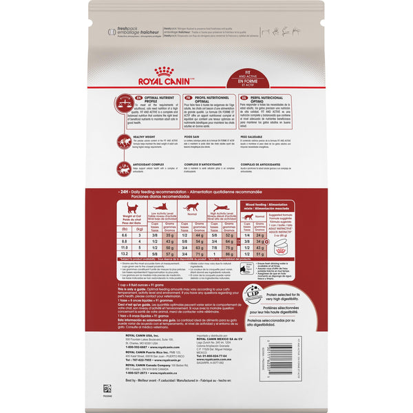Royal Canin Feline Health Nutrition Fit & Active Adult Dry Cat Food