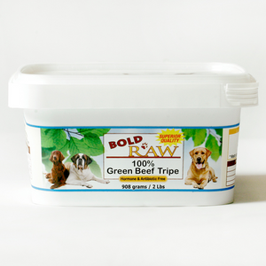 Bold by Nature Green Beef Tripe Tub Dog Food