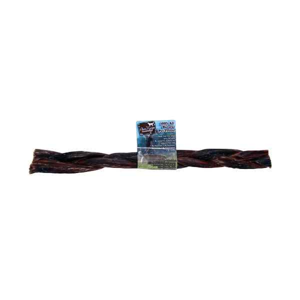 Home Range/Open Range Beef Chomper Braid Dog Treats, 5-6-in