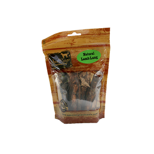 Home Range/Open Range Lamb Lung Chew Dog Treats, 140-gm
