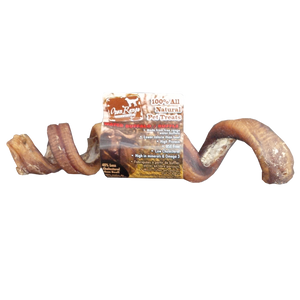 Home Range/Open Range Water Buffalo Bully Spiral Dog Treats, 6-7-in
