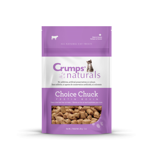 Crumps' Naturals Choice Chuck Beef Freeze-Dried Cat Treats