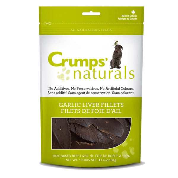 Crumps' Naturals Garlic Liver Fillets Freeze-Dried Dog Treats
