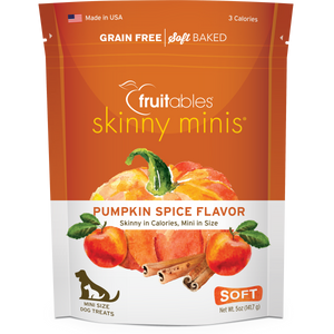 Fruitables Skinny Minis Pumpkin Spice Chewy Dog Treats